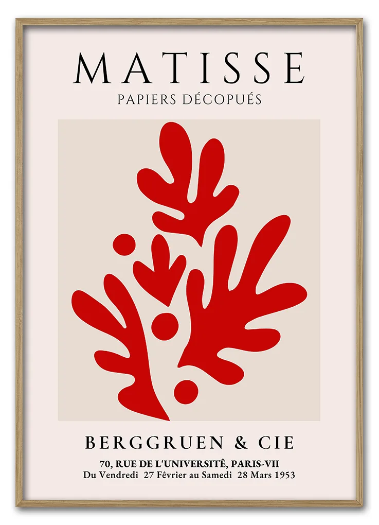 Matisse Coral Form No 12 Red Series 29 7x42 Cm