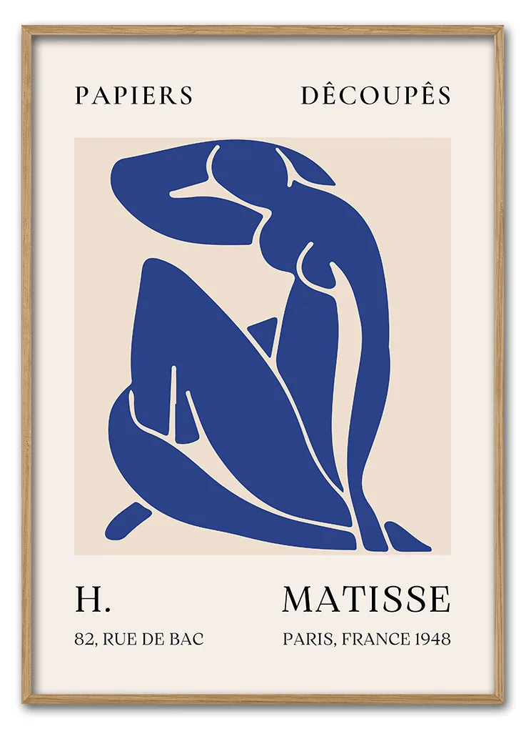 Matisse Cut - Outs No 08 Blue Nude 29 7x42 Cm