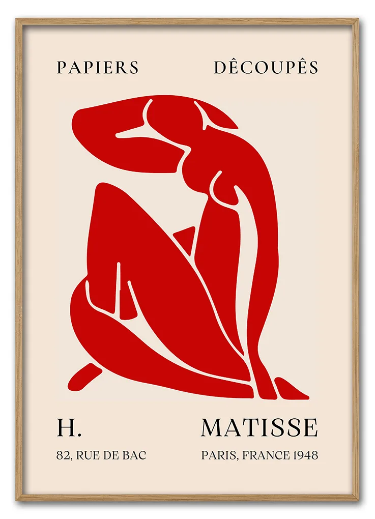 Matisse Cut - Outs No 09 Red Nude 29 7x42 Cm