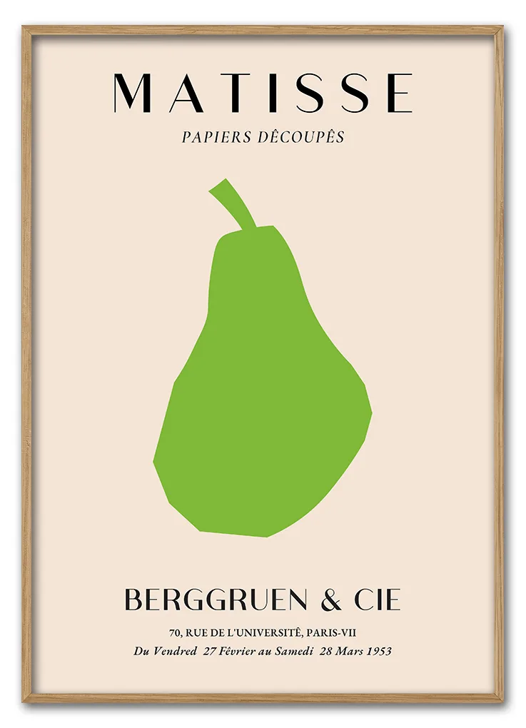 Matisse Fruit Cut - Out No 04 Pear 42x59 Cm