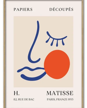 Matisse   Line   Art   No    02    Face     Circle    29   7x42   Cm