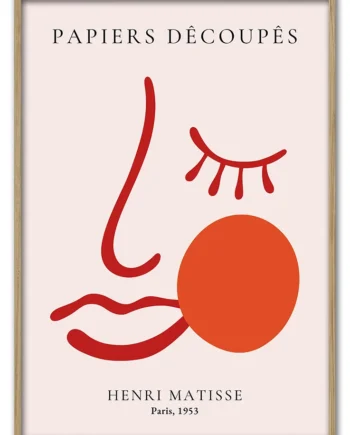 Matisse   Line   Art   No    01    Face     Circle    29   7x42   Cm