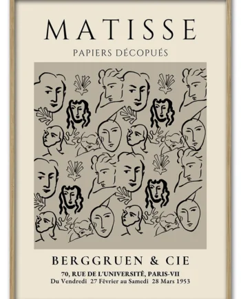 Matisse   Line   Faces   29   7x42   Cm