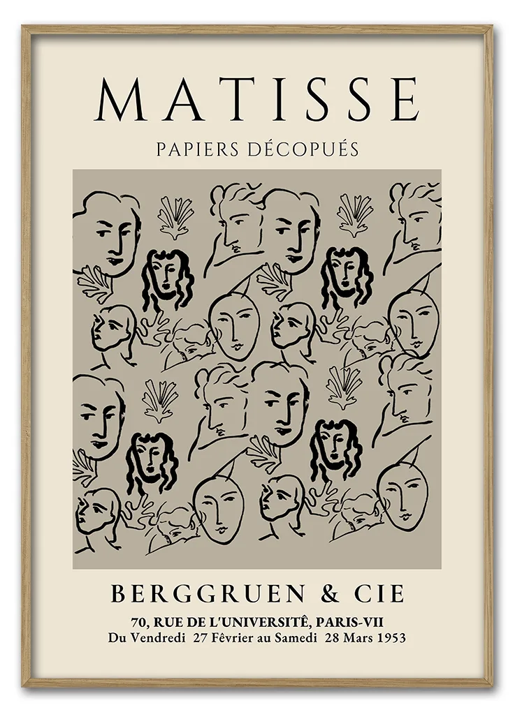 Matisse Line Faces 29 7x42 Cm