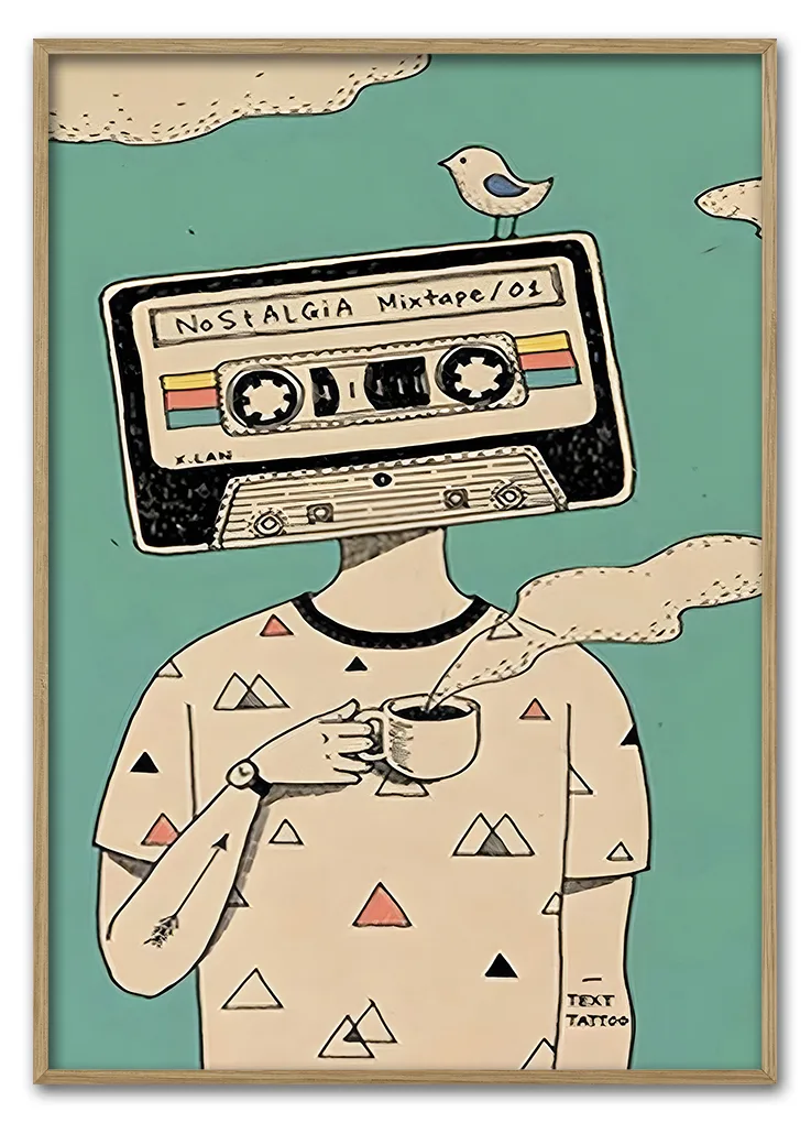 Mixtape Head 29 7x42 Cm