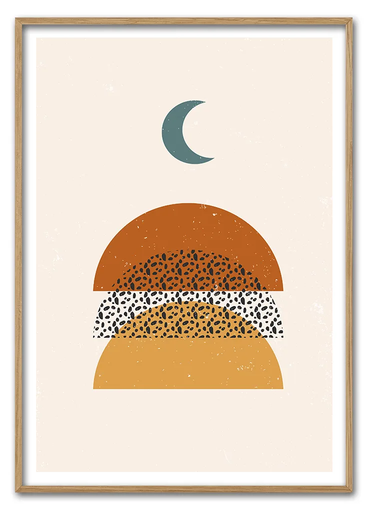 Moonrise Composition 29 7x42 Cm