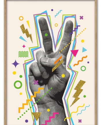 Neon   Peace   Hand   29   7x42   Cm