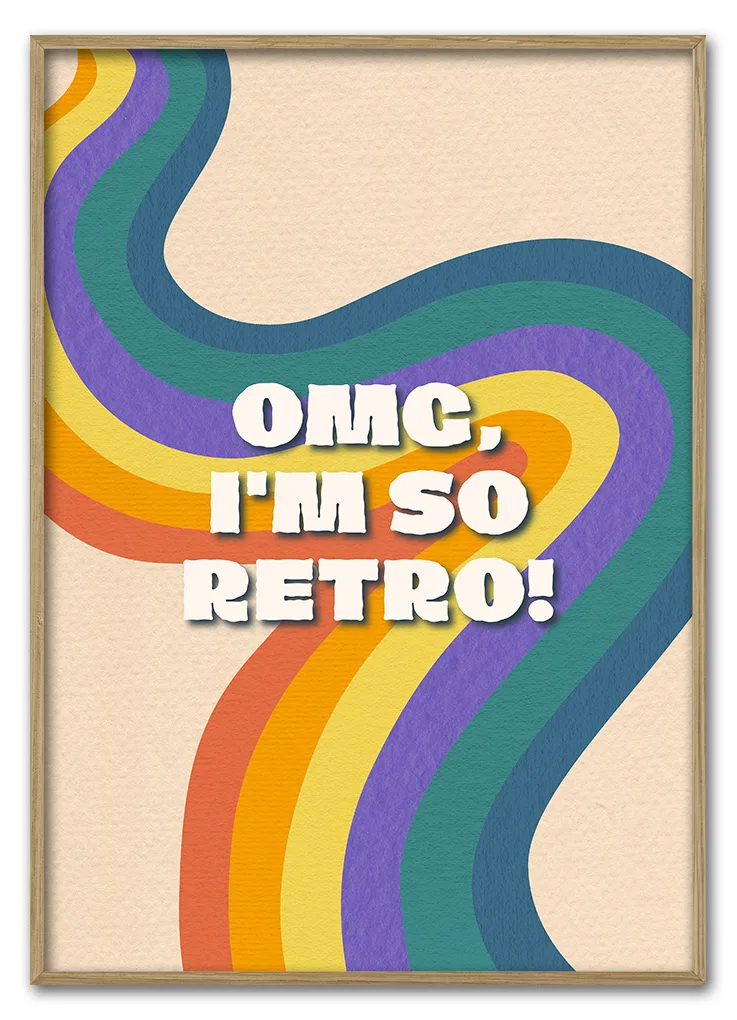 Omg I 39 M So Retro 29 7x42 Cm