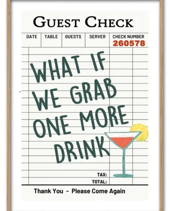 One   More   Drink   50x70   Cm