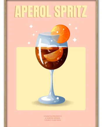 Pastel   Classic   Aperol   Sparkle   50x70   Cm