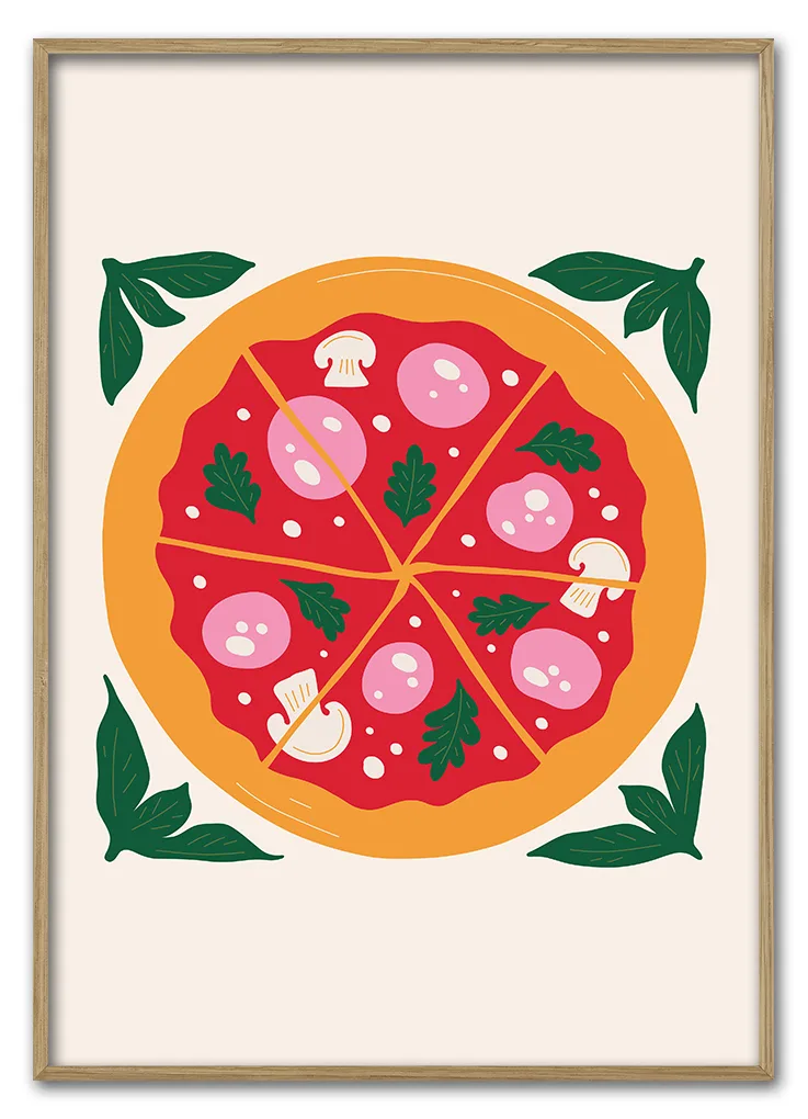Pizza Slice Symphony 42x59 Cm