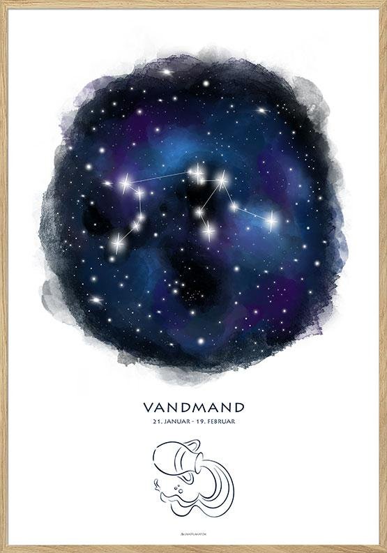 Plakat Med Stjernebillede Vandmanden