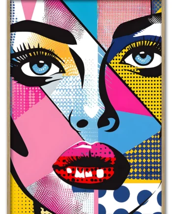 Pop   Face   Collage   42x59       Cm