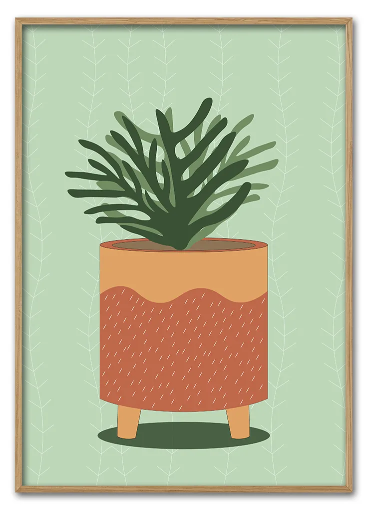 Potted Plant No 03 29 7x42 Cm