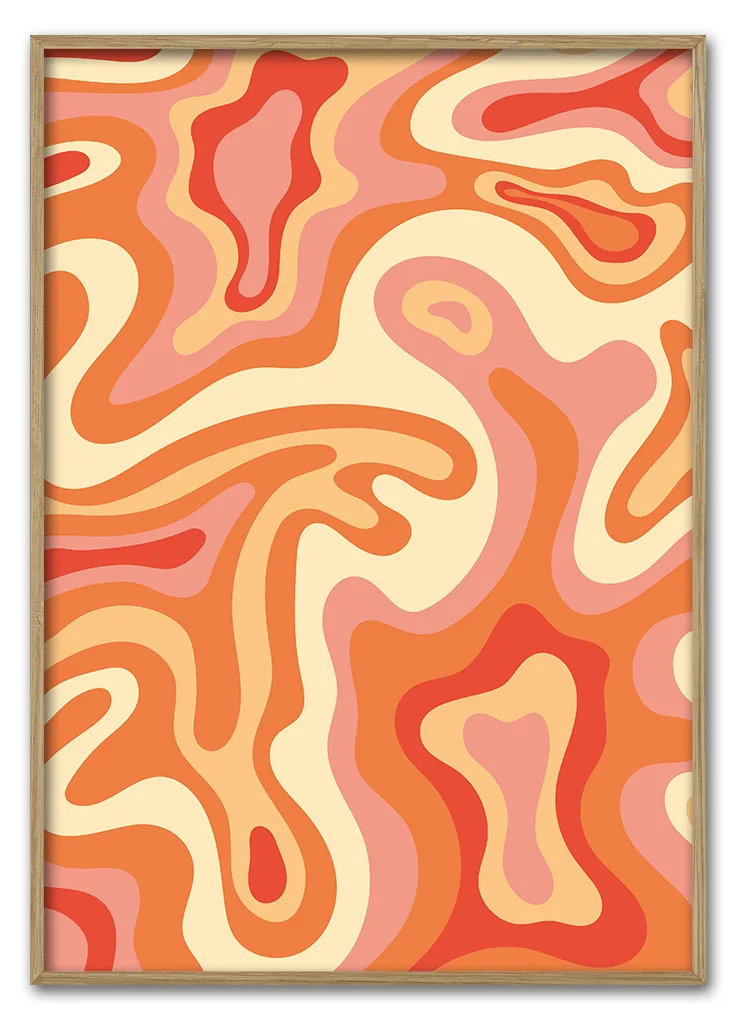 Retro Lava Flow 29 7x42 Cm