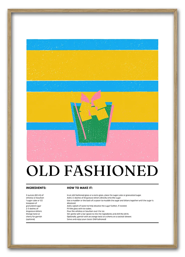 Retro Old Fashioned Bold 29 7x42 Cm