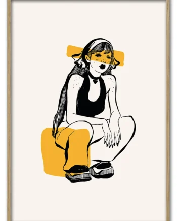 Skater   Girl   Resting   29   7x42   Cm