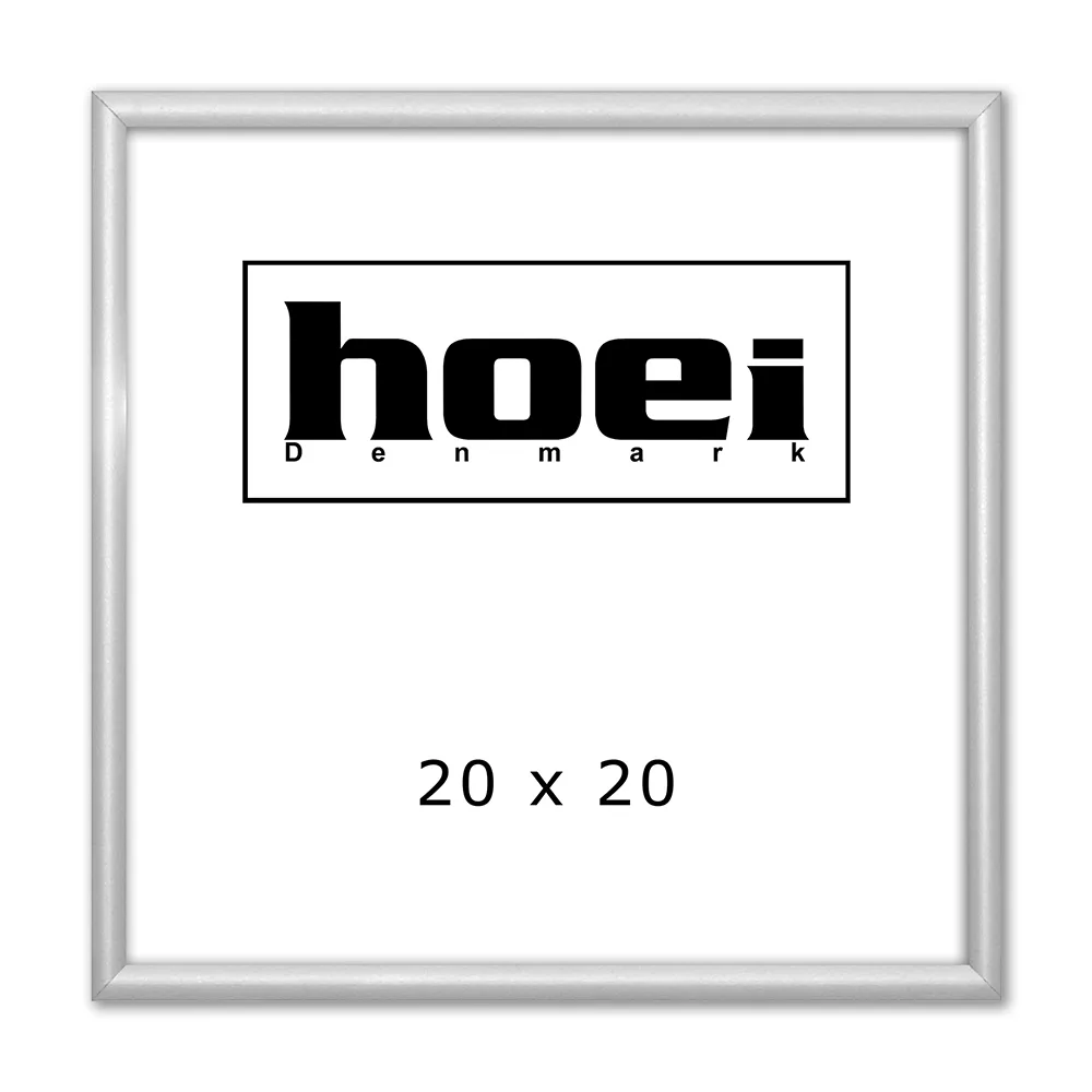 Sølv Aluminiumsramme 20x20 Cm