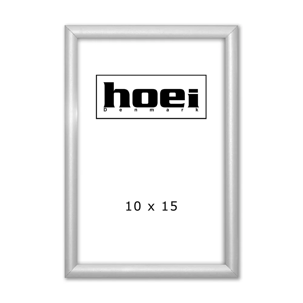 Sølv Aluminiumsramme 10x15 Cm