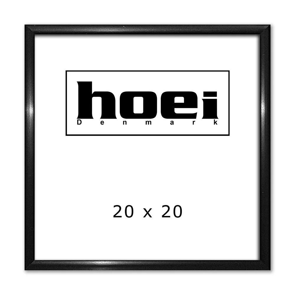 Sort Aluminiumsramme 20x20 Cm