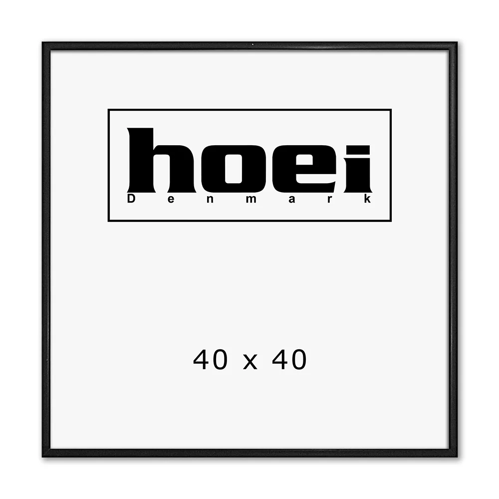 Sort Aluminiumsramme 40x40 Cm