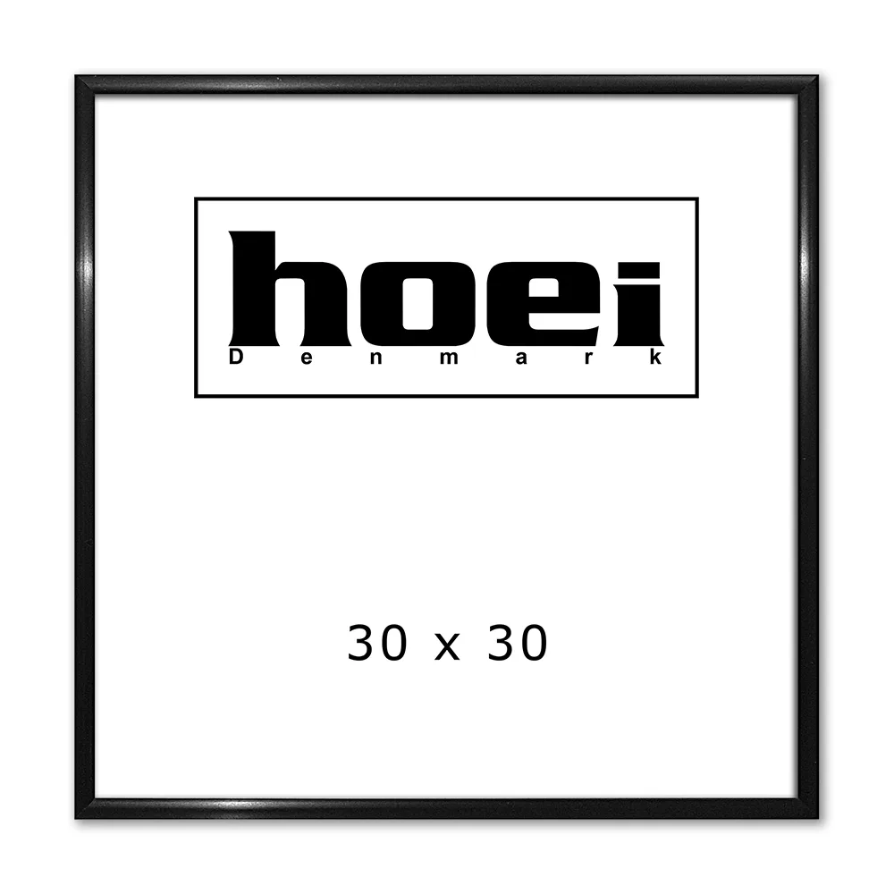 Sort Aluminiumsramme 30x30 Cm