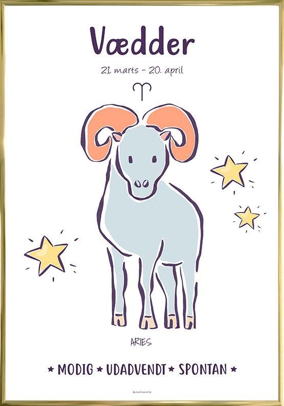 Stjernetegn Plakat Vædder