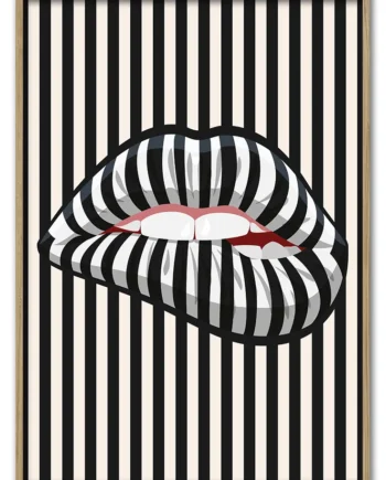 Striped   Lips   Illusion   29   7x42   Cm