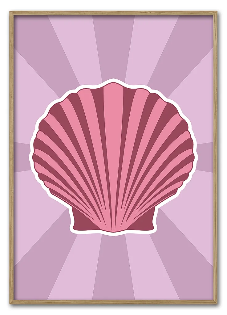 Sunset Shell 42x59 Cm