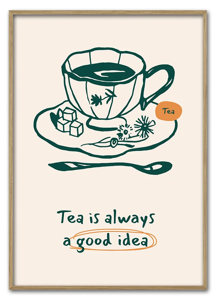 Tea Is Always A Good Idea 29 7x42 Cm
