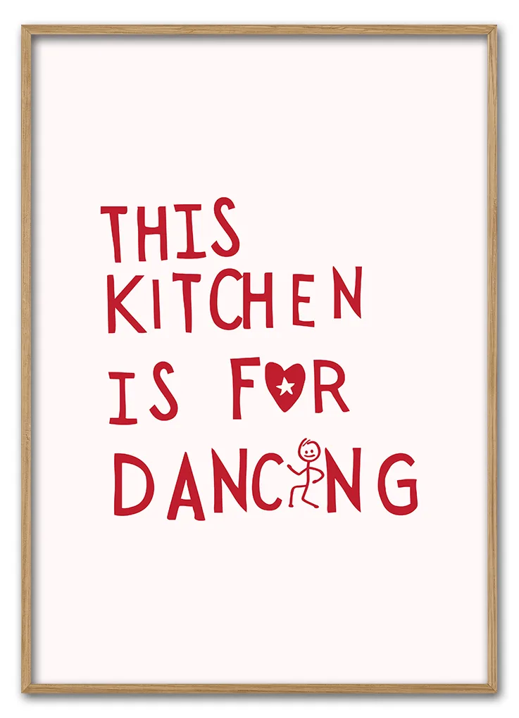 This Kitchen Is For Dancing 29 7x42 Cm