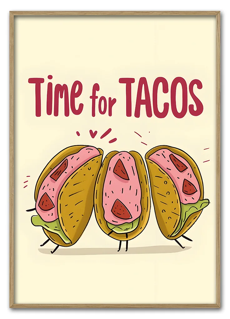 Time For Tacos 29 7x42 Cm