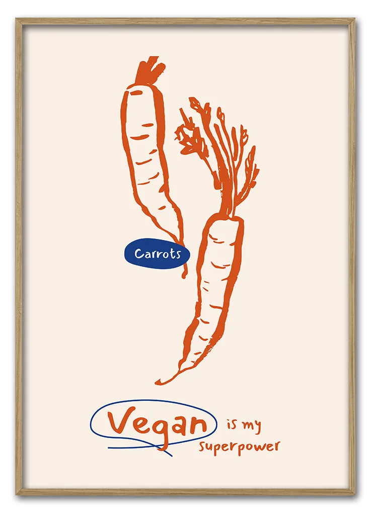 Vegan Is My Superpower 29 7x42 Cm