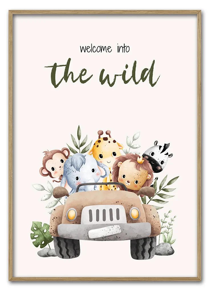 Welcome To The Wild 29 7x42 Cm