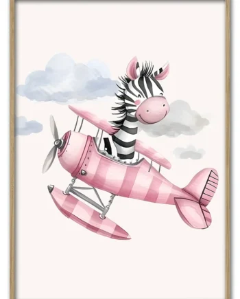 Zebra   Flyer   Pink   42x59       Cm