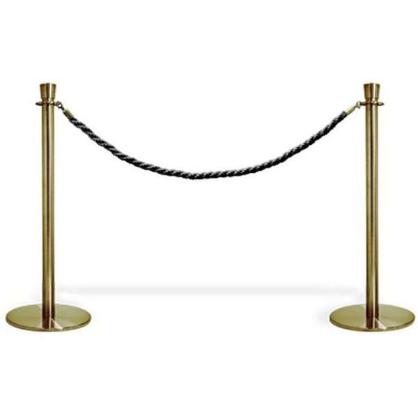 Afspærringsstolpe System Standere Med Sort Reb