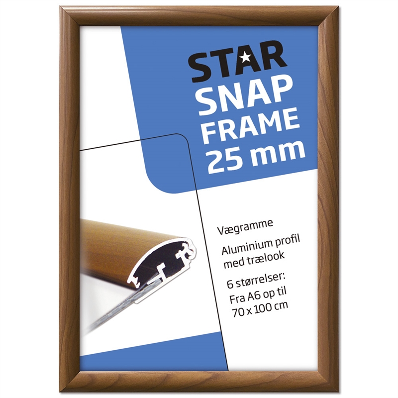 Alu Klapramme I Trælook 25 Mm Profil