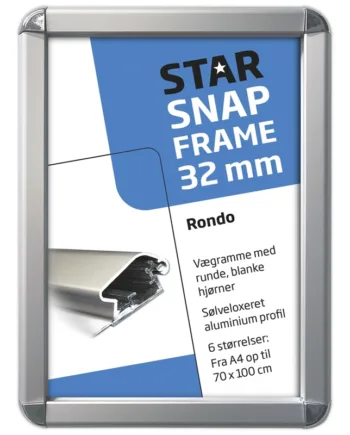 Alu   Klapramme   Rondo    Sølv    32   Mm   Profil