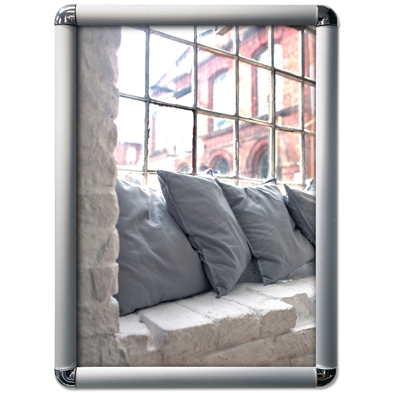 Alu Klapramme Rondo Sølv 25 Mm Profil 70 X 100 Cm