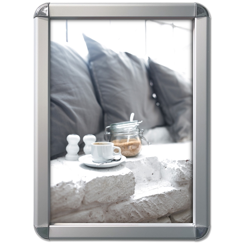 Alu Klapramme Rondo Sølv 32 Mm Profil 50 X 70 Cm