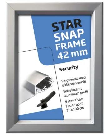 Alu   Klapramme    Sølv    Med   42   Mm   Sikkerhedsprofil