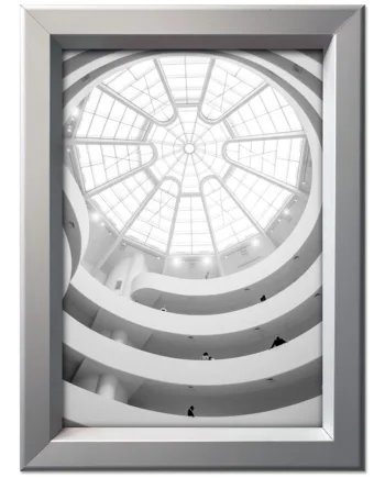 Alu   Klapramme    Sølv    Med   42   Mm   Sikkerhedsprofil    70   X   100   Cm