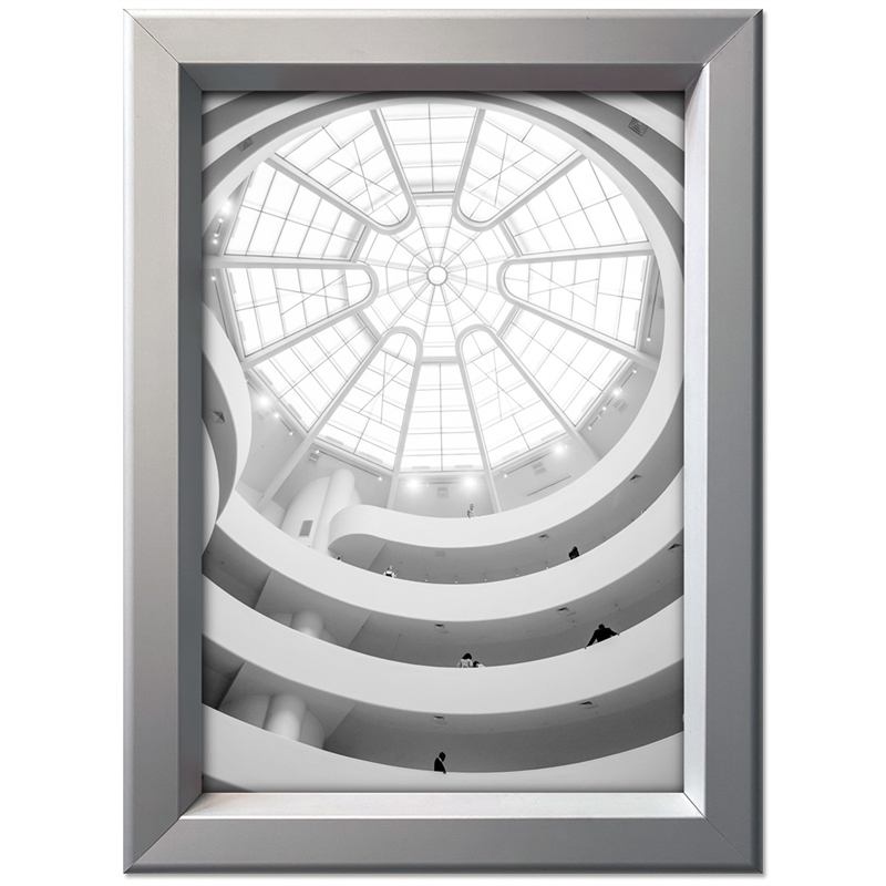 Alu Klapramme Sølv Med 42 Mm Sikkerhedsprofil 70 X 100 Cm