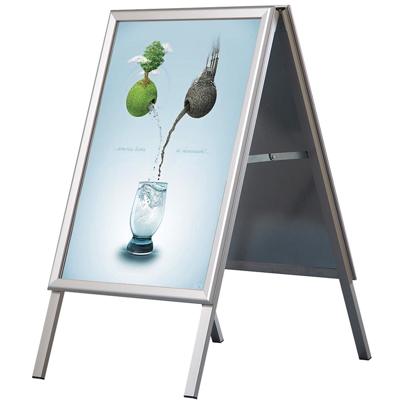 Alu - Line Standard Gadeskilt Sølv 50 X 70 Cm