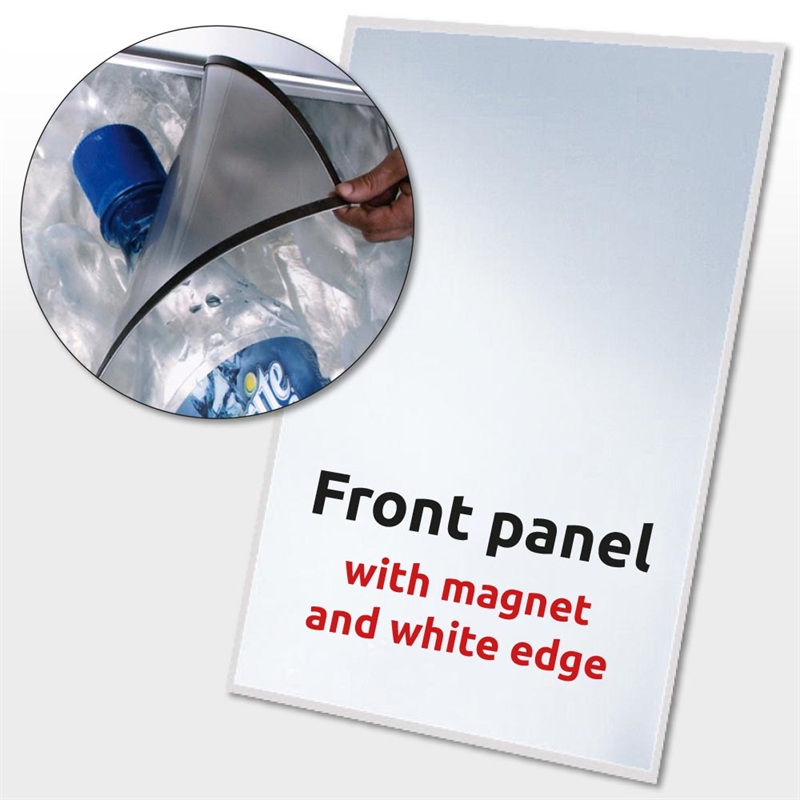 Apet Frontplade Med Magnet 72 X 102 Mm Med Trykt Hvid Kant