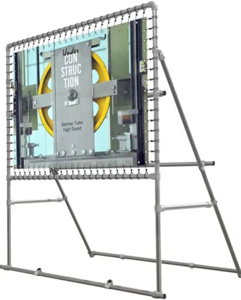 Banner   Tube   High   Stand    Fritstående   Ramme   Af   Alurør           Mm     ø   48   Mm   100   X   100   Cm