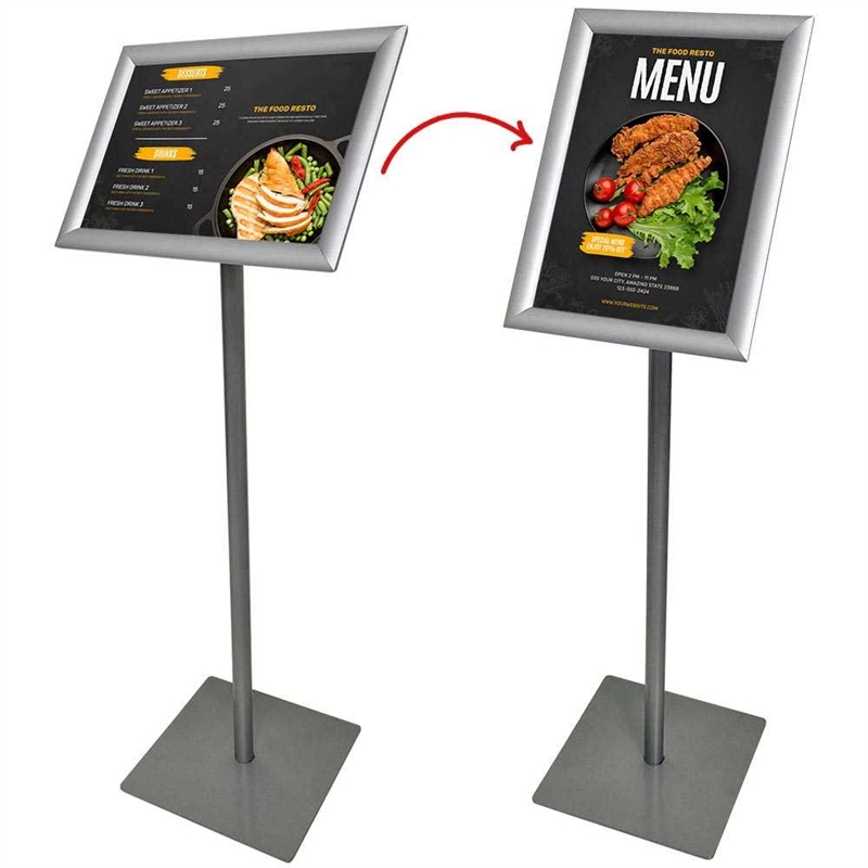 Basic Infostand Alu Sølv A4
