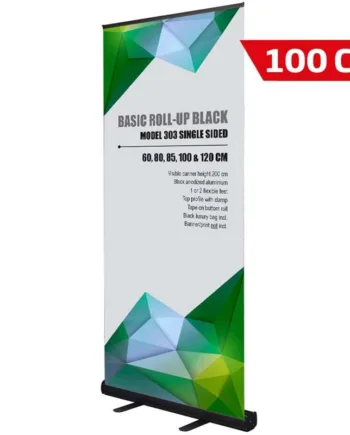 Basic   Roll - Up   Kassette    Enkeltsidet    Sort    100   Cm