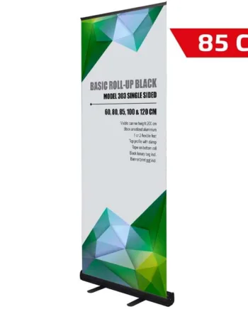 Basic   Roll - Up   Kassette    Enkeltsidet    Sort    85   Cm