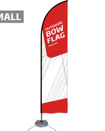 Beachflag    Outdoor   Bow   Flag    Small   Inkl    Flag   Og   Krydsfod   Med   Vandpose